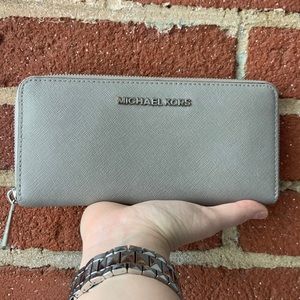 Michael Kors Long Gray Wallet